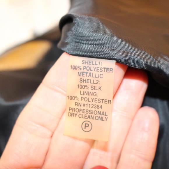 Calvin Klein, Y2K black metallic babydoll top - Picture 11 of 11